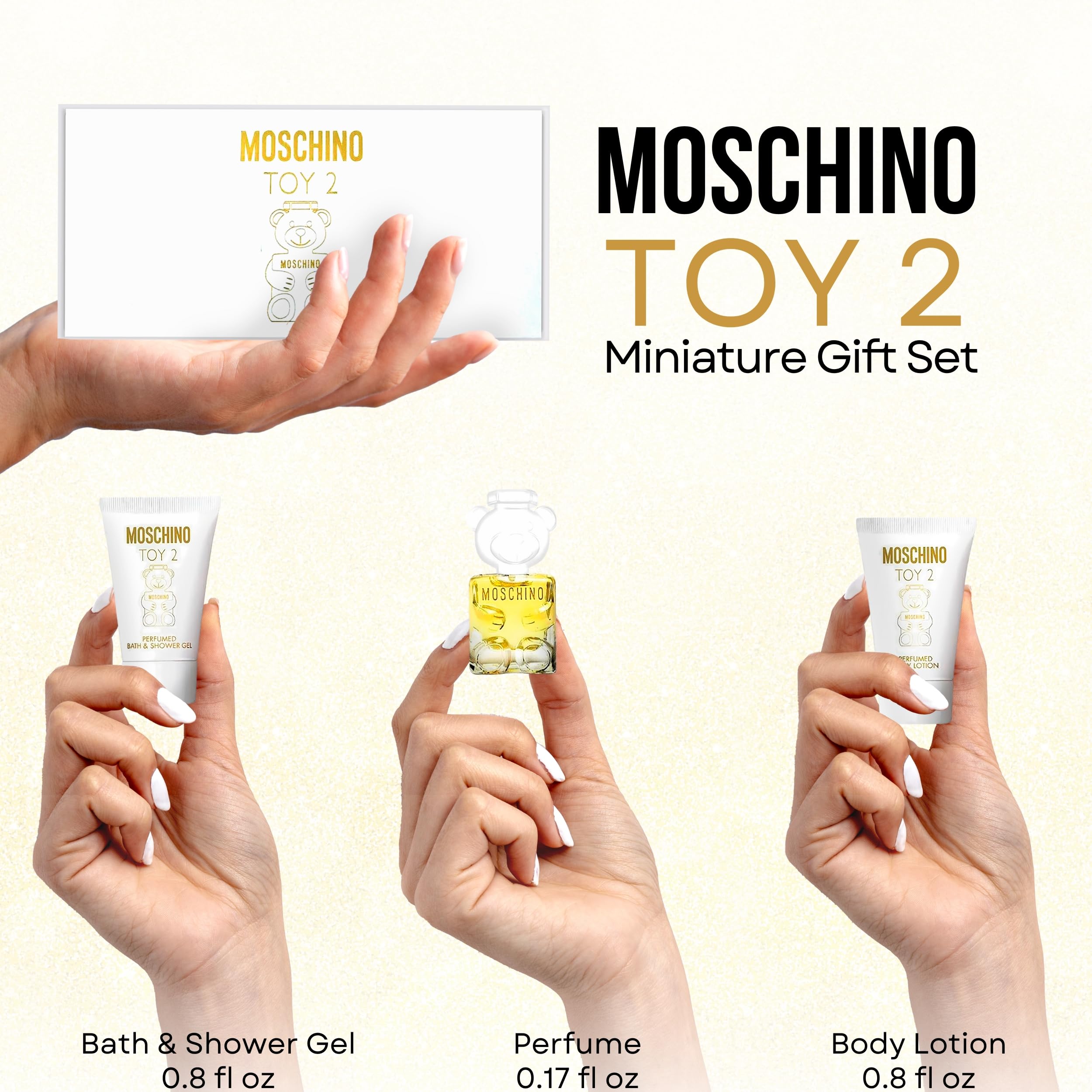 Amazon.com : Moschino 3-Piece Mini Set, Toy 2 Scent for
